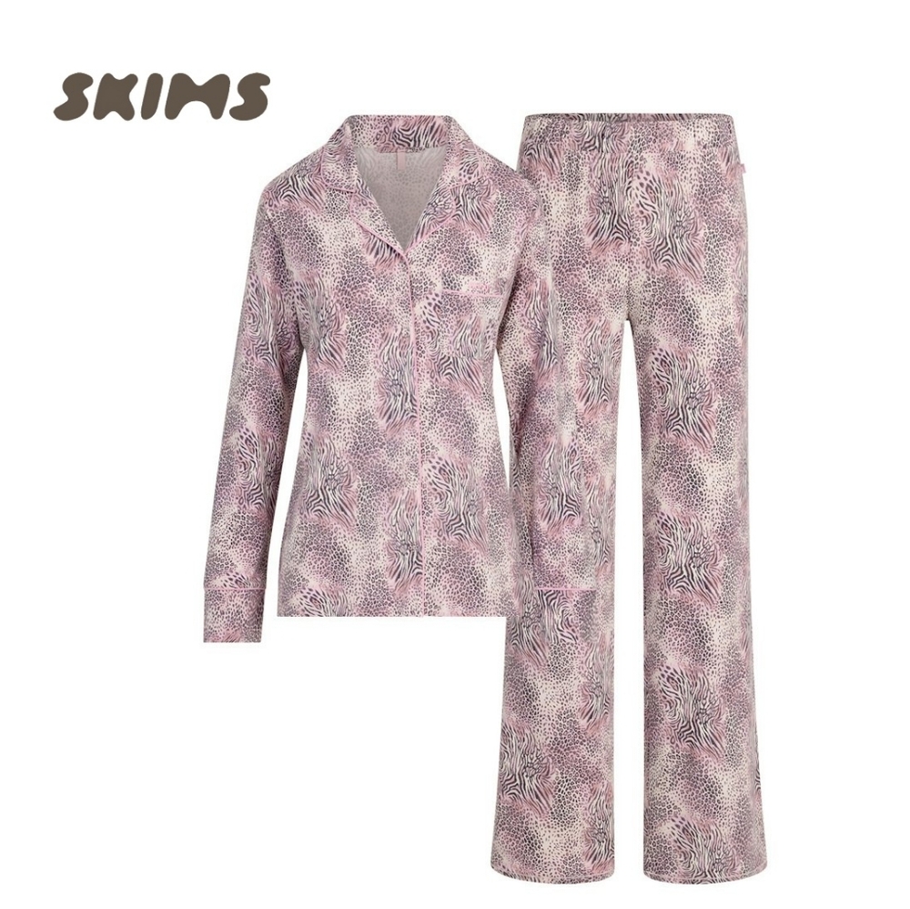 BUNDLE SKIMS PAJAMA SET (PANT) | PINK ANIMAL PRINT | 2026 SAN VALENTINE EDITION